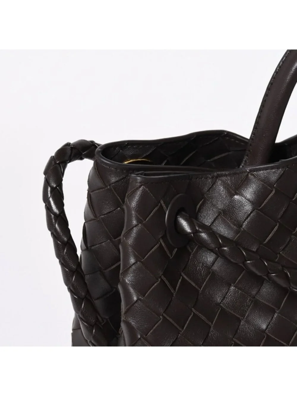 Bottega Veneta Andiamo Shoulder Bag Intrecciato